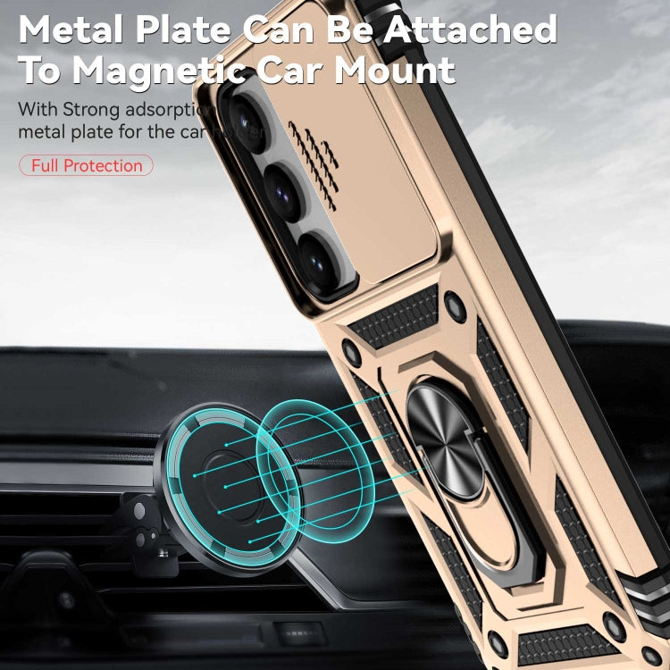 For Samsung Galaxy S23 5G Sliding Camshield Holder Phone Case