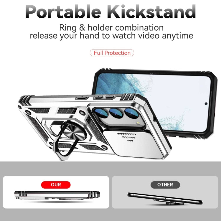For Samsung Galaxy S23 5G Sliding Camshield Holder Phone Case
