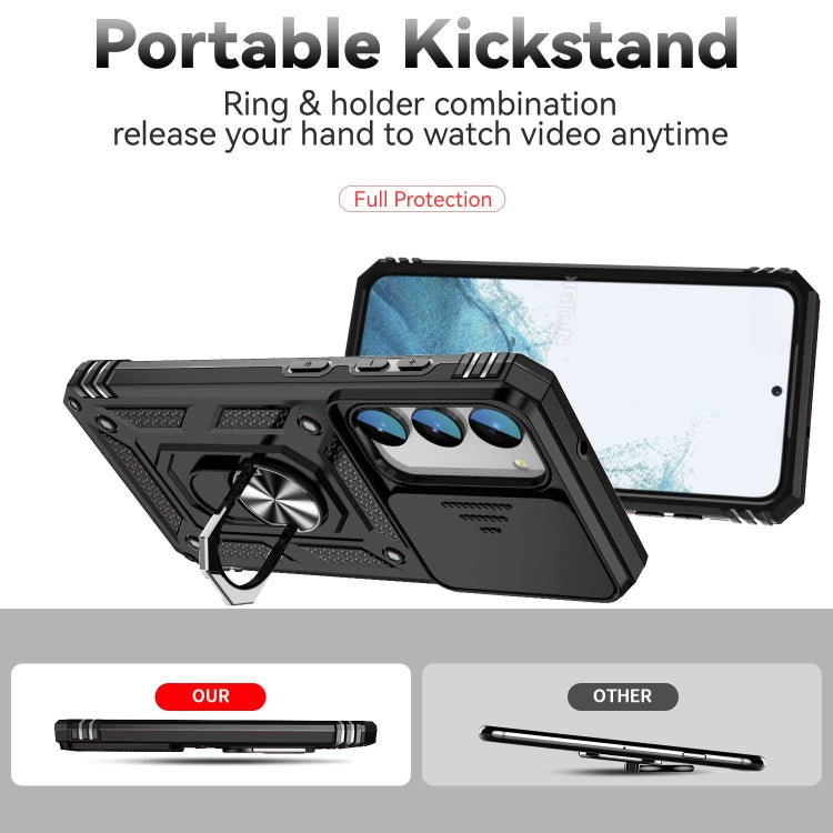 For Samsung Galaxy S23+ 5G Sliding Camshield Holder Phone Case
