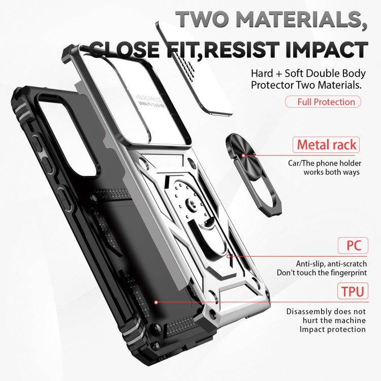 For Samsung Galaxy S23+ 5G Sliding Camshield Holder Phone Case