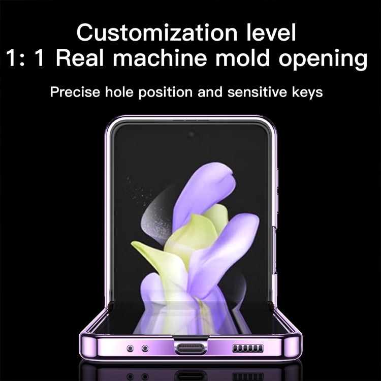 For Samsung Galaxy Z Flip4 Electroplating Airbag Folding Phone Case