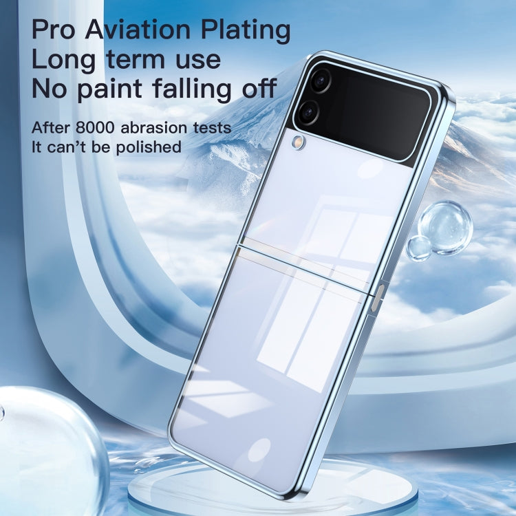 For Samsung Galaxy Z Flip4 Electroplating Airbag Folding Phone Case