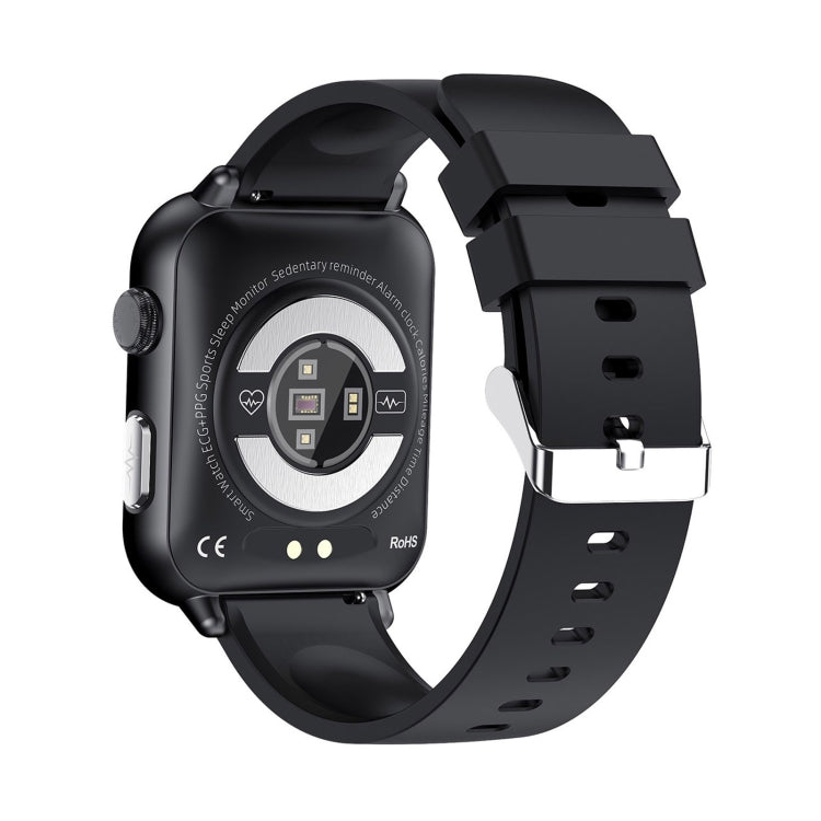 E200 1.72 inch HD Screen Encoder TPU Strap Smart Watch Supports ECG Monitoring/Blood Oxygen Monitoring