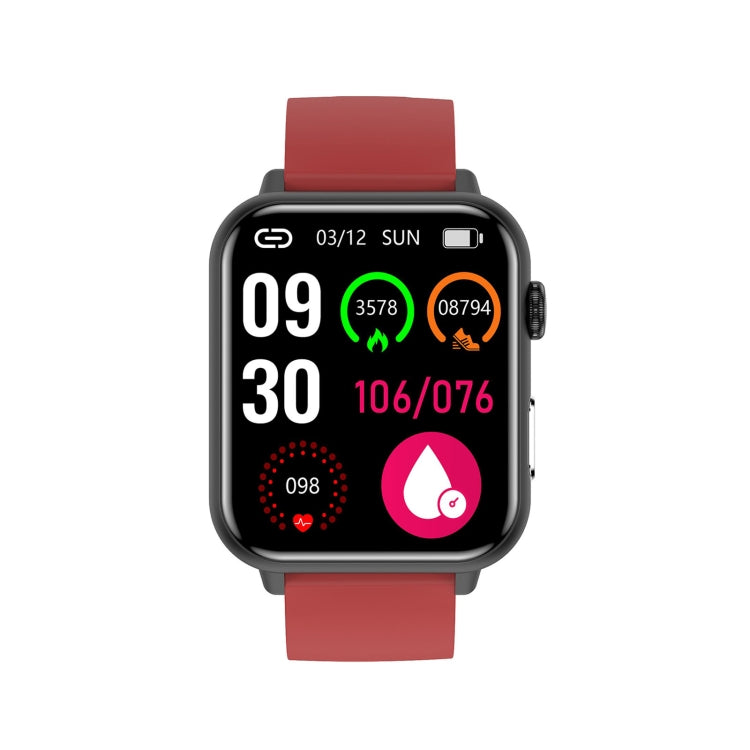 E200 1.72 inch HD Screen Encoder TPU Strap Smart Watch Supports ECG Monitoring/Blood Oxygen Monitoring