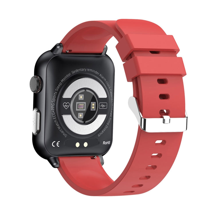 E200 1.72 inch HD Screen Encoder TPU Strap Smart Watch Supports ECG Monitoring/Blood Oxygen Monitoring