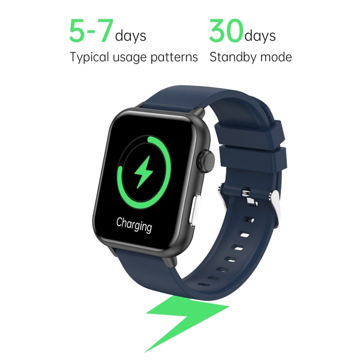 E200 1.72 inch HD Screen Encoder Leather Strap Smart Watch Supports ECG Monitoring/Blood Oxygen Monitoring
