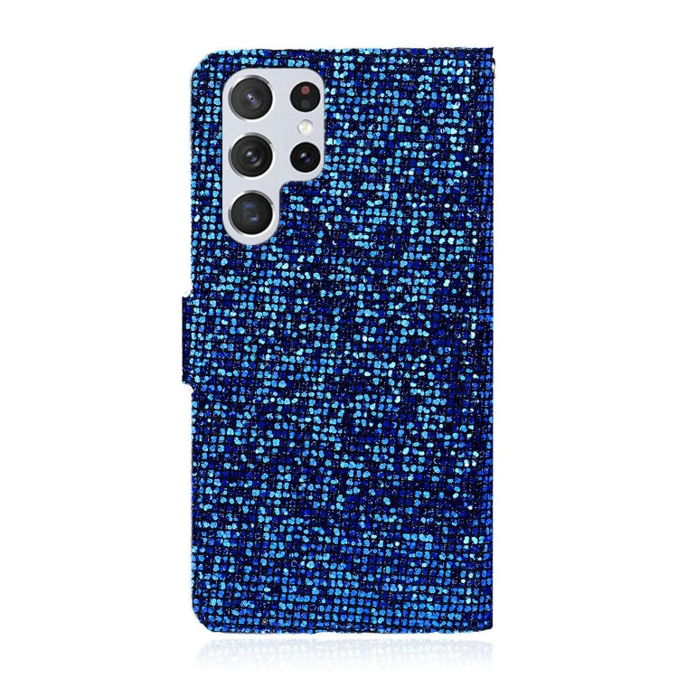 For Samsung Galaxy S23 Ultra 5G Glitter Powder Filp Leather Phone Case