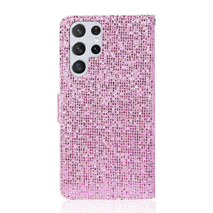 For Samsung Galaxy S23 Ultra 5G Glitter Powder Filp Leather Phone Case