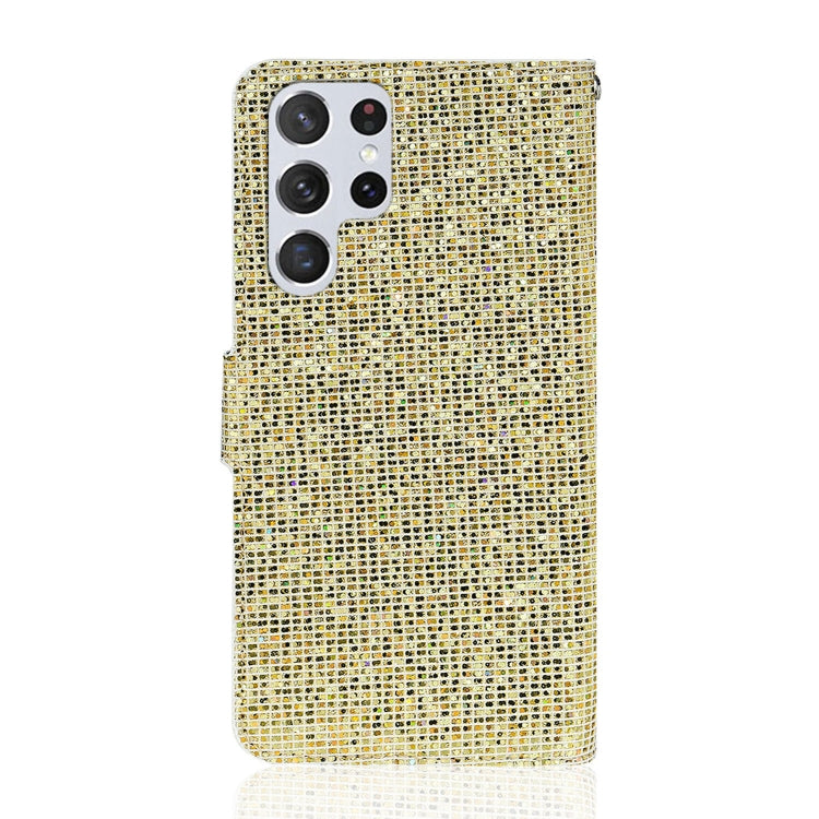 For Samsung Galaxy S23 Ultra 5G Glitter Powder Filp Leather Phone Case