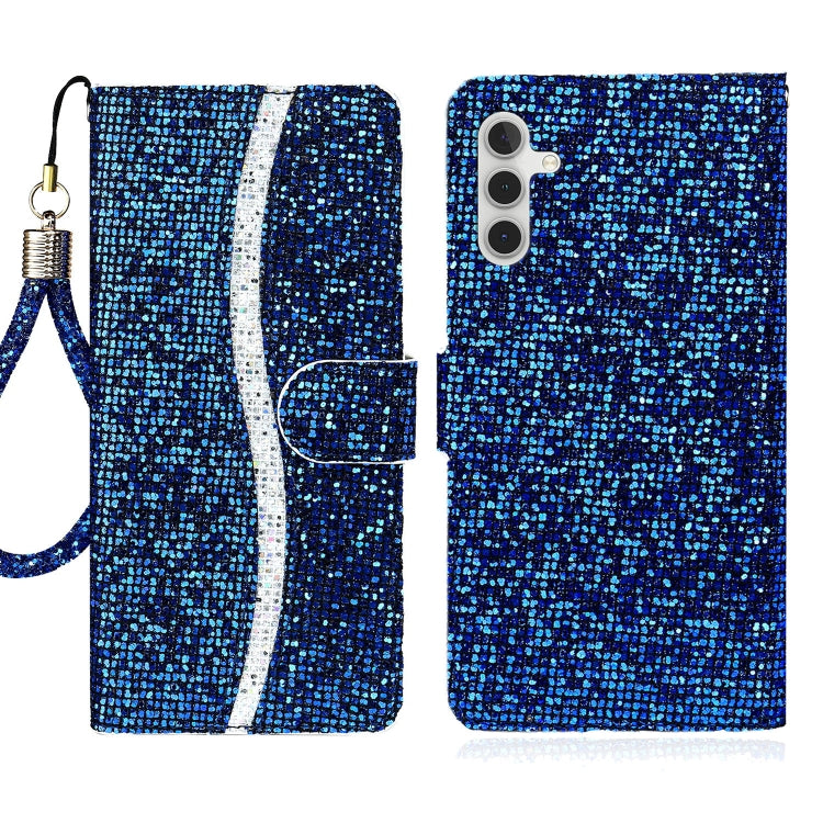 For Samsung Galaxy A14 5G Glitter Powder Filp Leather Phone Case