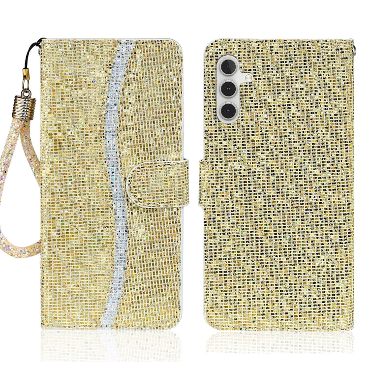 For Samsung Galaxy A14 5G Glitter Powder Filp Leather Phone Case