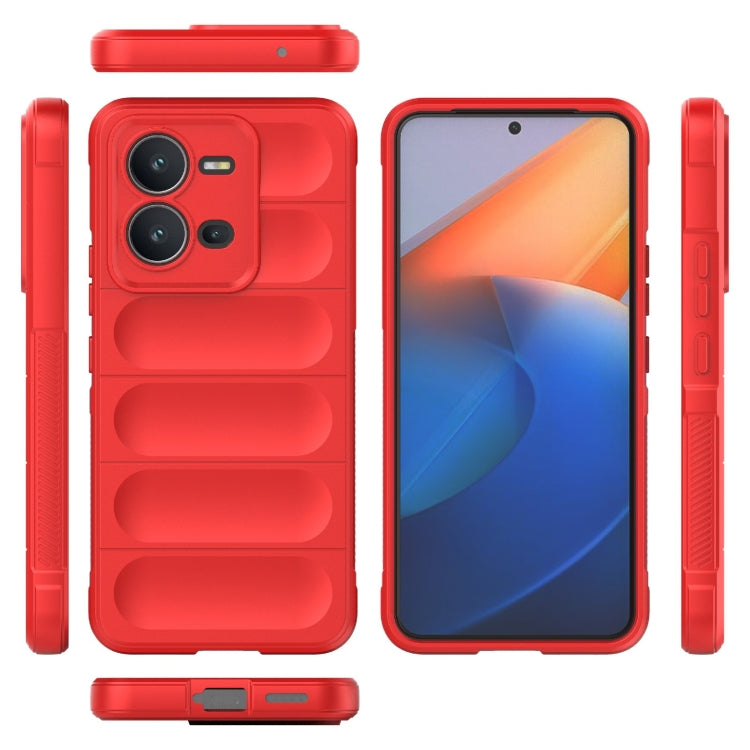 For vivo V25 5G Global Magic Shield TPU + Flannel Phone Case