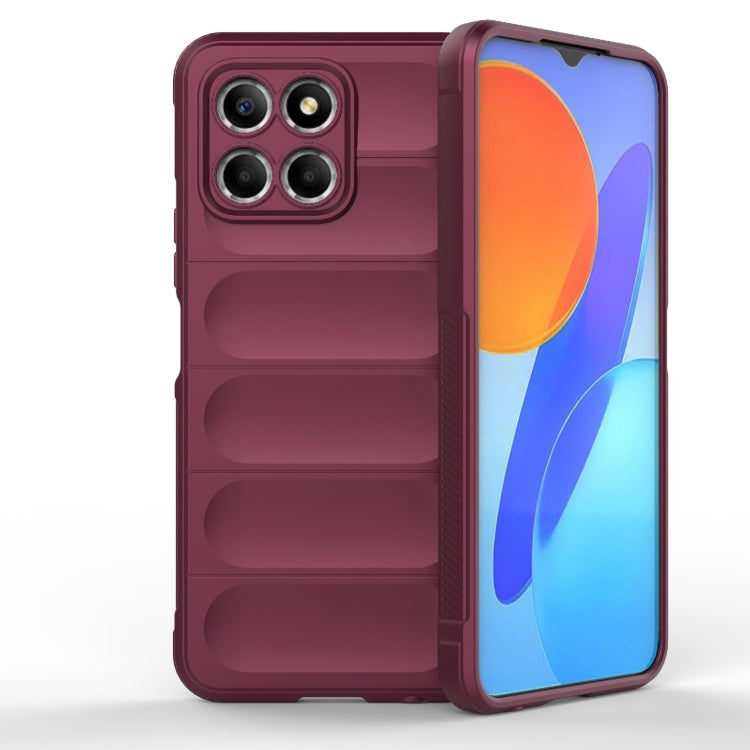 For Honor 8X 5G Magic Shield TPU + Flannel Phone Case
