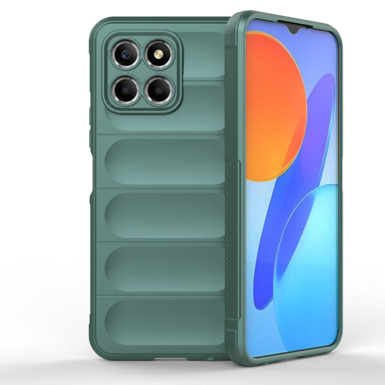 For Honor 8X 5G Magic Shield TPU + Flannel Phone Case