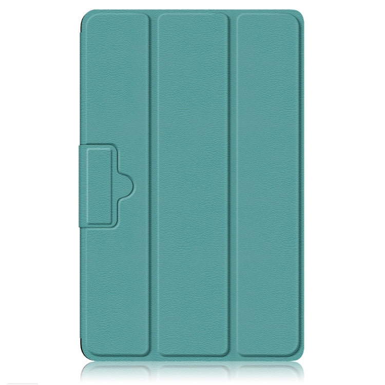 For Lenovo Legion Y700 3-folding Magnetic Buckle Custer Texture Leather Smart Tablet Case