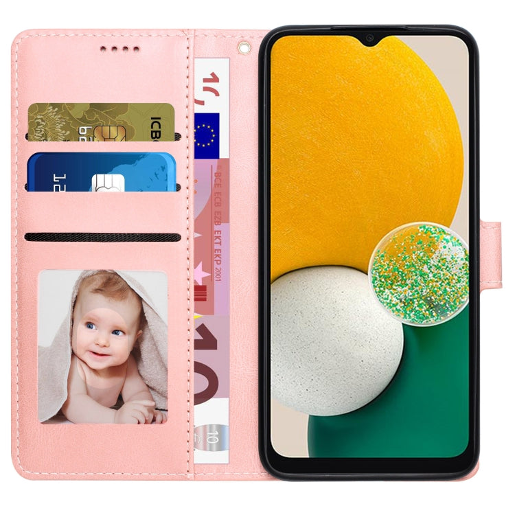 For Samsung Galaxy A14 5G Fantasy Classic Skin-feel Calfskin Texture PU Phone Case
