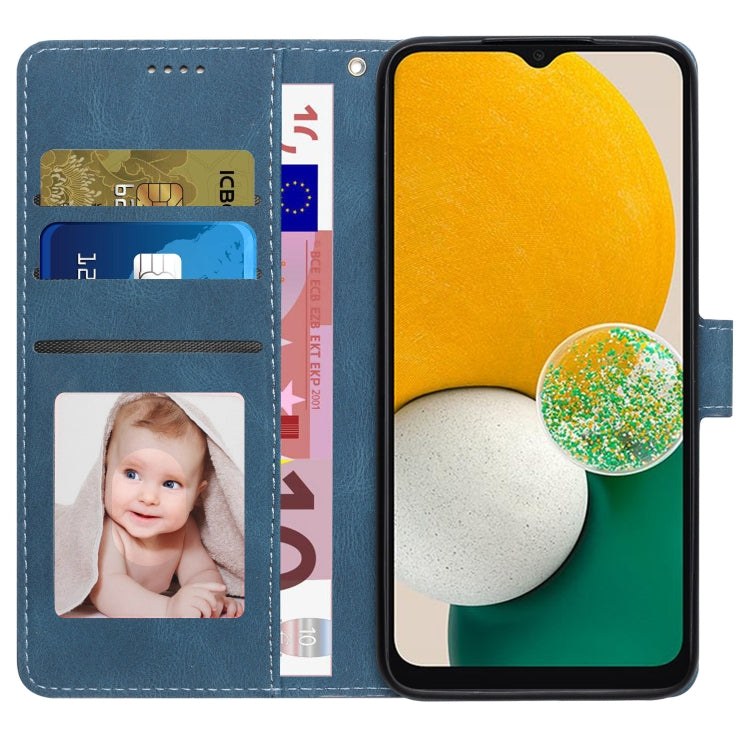 For Samsung Galaxy A14 5G Fantasy Classic Skin-feel Calfskin Texture PU Phone Case