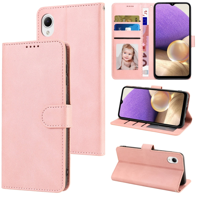 For Samsung Galaxy A23e/A22e/A23S/A23 5G Japan Fantasy Classic Skin-feel Calfskin Texture PU Phone Case
