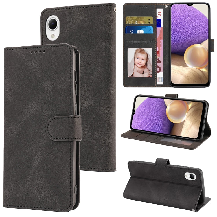 For Samsung Galaxy A23e/A22e/A23S/A23 5G Japan Fantasy Classic Skin-feel Calfskin Texture PU Phone Case