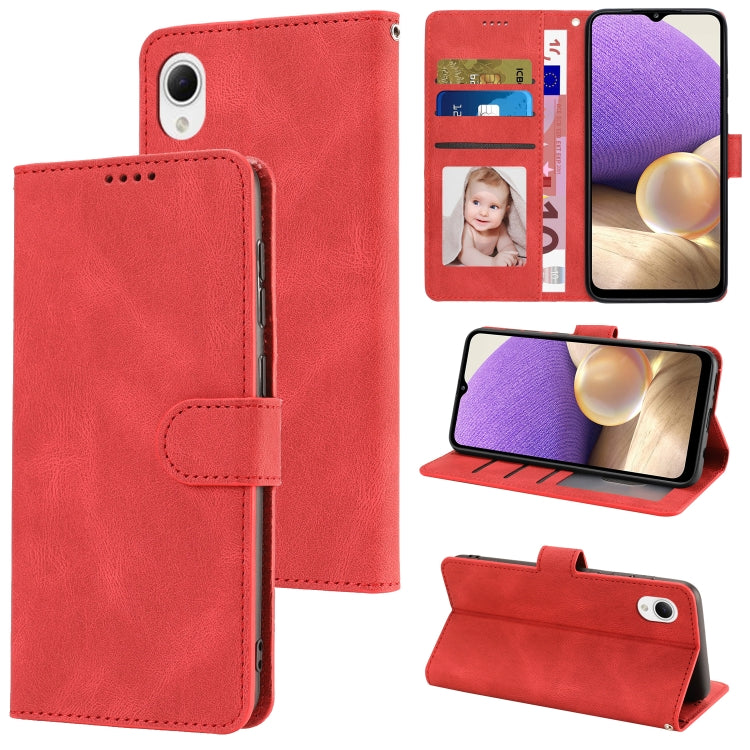 For Samsung Galaxy A23e/A22e/A23S/A23 5G Japan Fantasy Classic Skin-feel Calfskin Texture PU Phone Case
