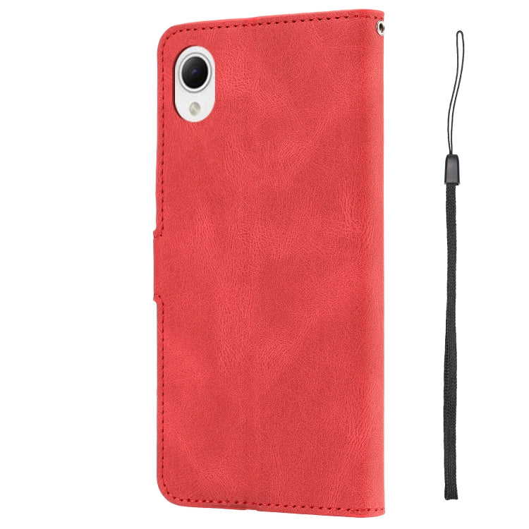 For Samsung Galaxy A23e/A22e/A23S/A23 5G Japan Fantasy Classic Skin-feel Calfskin Texture PU Phone Case