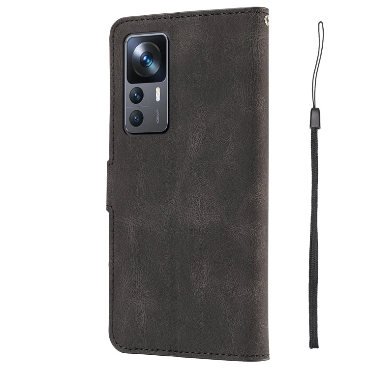 For Xiaomi 12T/12T Pro/Redmi K50 Ultra Fantasy Classic Skin-feel Calfskin Texture PU Phone Case