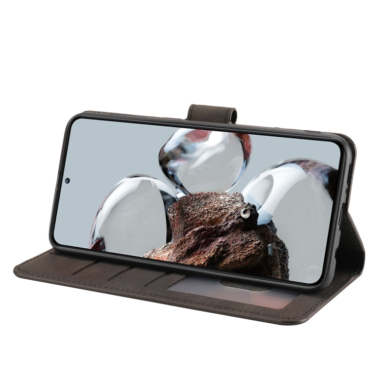 For Xiaomi 12T/12T Pro/Redmi K50 Ultra Fantasy Classic Skin-feel Calfskin Texture PU Phone Case