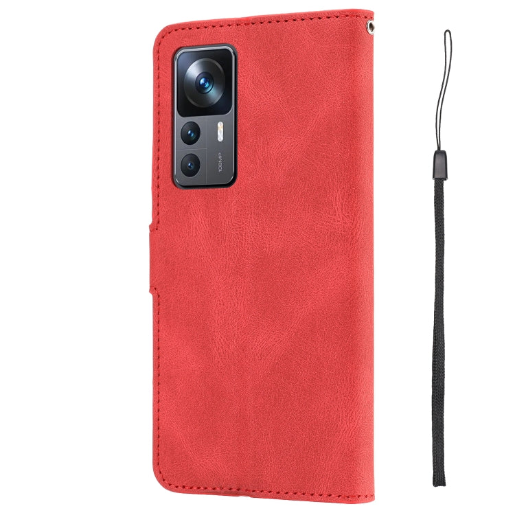 For Xiaomi 12T/12T Pro/Redmi K50 Ultra Fantasy Classic Skin-feel Calfskin Texture PU Phone Case