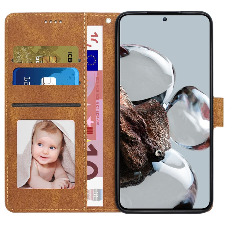 For Xiaomi 12T/12T Pro/Redmi K50 Ultra Fantasy Classic Skin-feel Calfskin Texture PU Phone Case