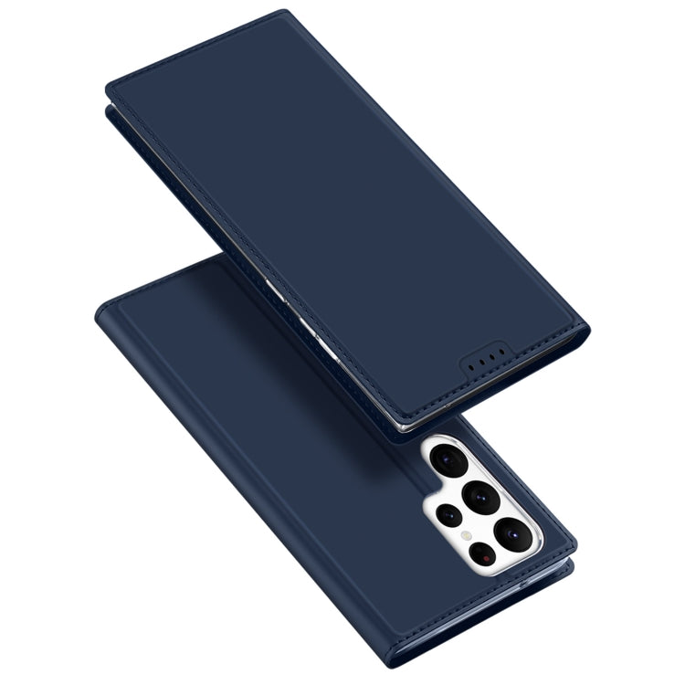 For Samsung Galaxy S23 Ultra 5G DUX DUCIS Skin Pro Series Flip Leather Phone Case