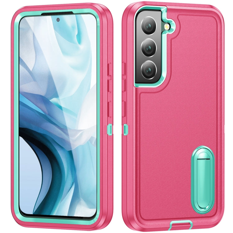 For Samsung Galaxy S23 5G 3 in 1 Rugged Holder Phone Case