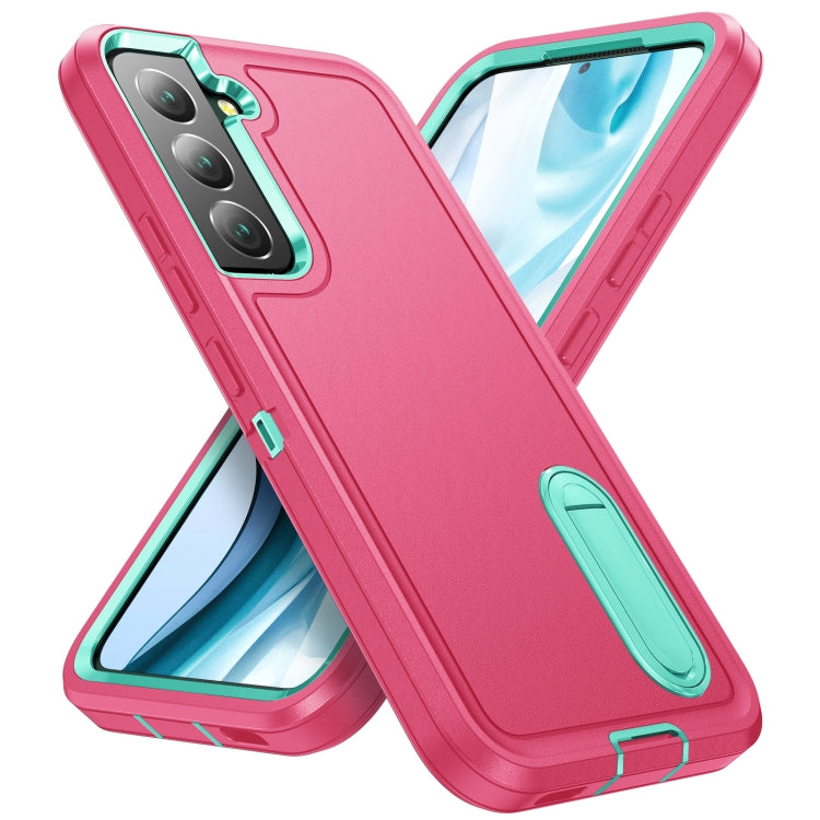 For Samsung Galaxy S23 5G 3 in 1 Rugged Holder Phone Case