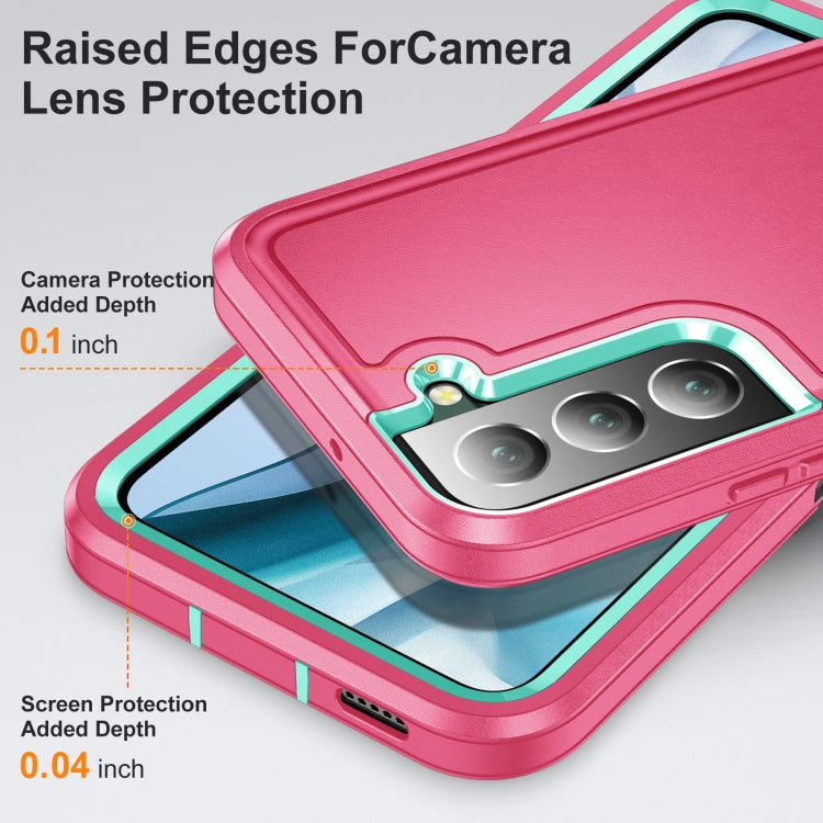 For Samsung Galaxy S23 5G 3 in 1 Rugged Holder Phone Case