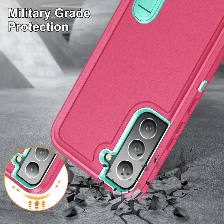 For Samsung Galaxy S23 5G 3 in 1 Rugged Holder Phone Case