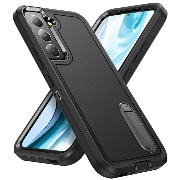 For Samsung Galaxy S23 5G 3 in 1 Rugged Holder Phone Case
