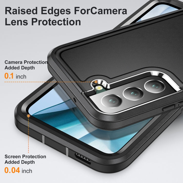 For Samsung Galaxy S23 5G 3 in 1 Rugged Holder Phone Case