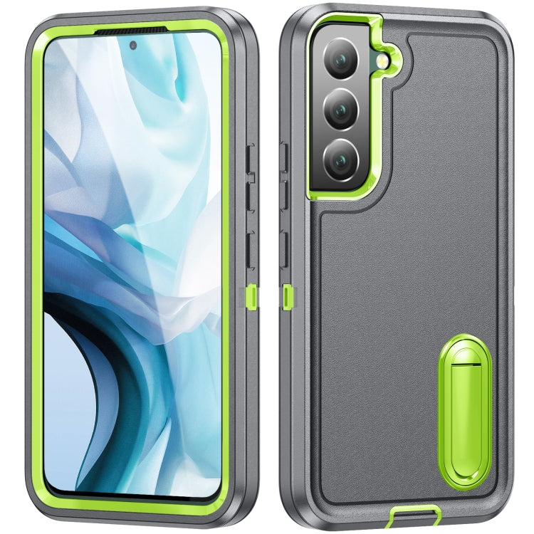 For Samsung Galaxy S23 5G 3 in 1 Rugged Holder Phone Case