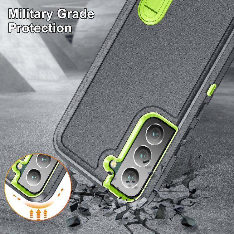 For Samsung Galaxy S23 5G 3 in 1 Rugged Holder Phone Case