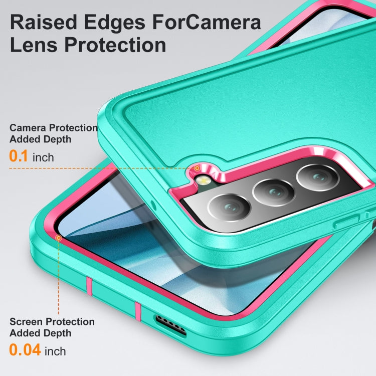 For Samsung Galaxy S23 5G 3 in 1 Rugged Holder Phone Case