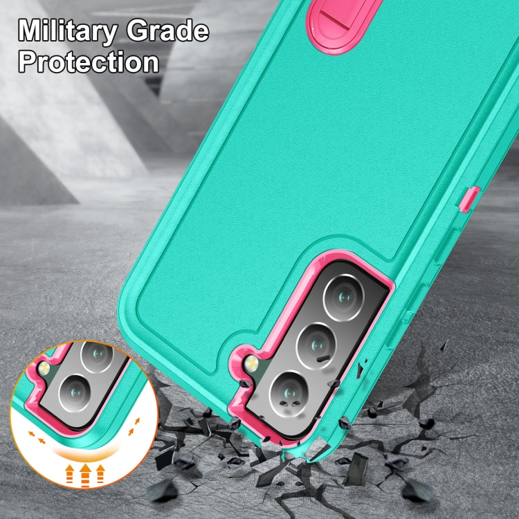 For Samsung Galaxy S23 5G 3 in 1 Rugged Holder Phone Case