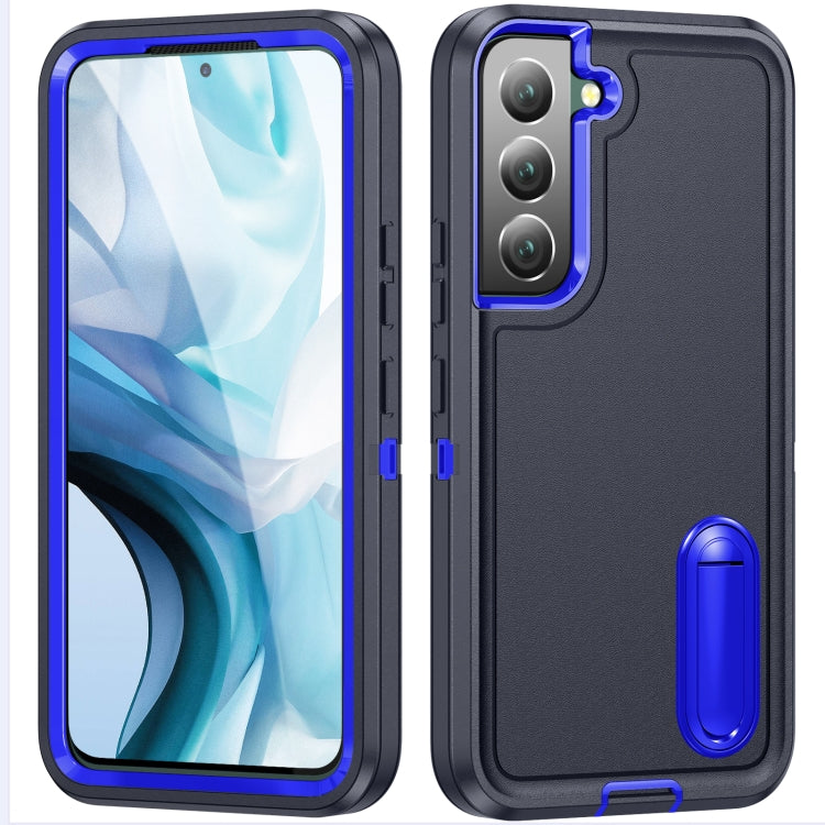 For Samsung Galaxy S23 5G 3 in 1 Rugged Holder Phone Case
