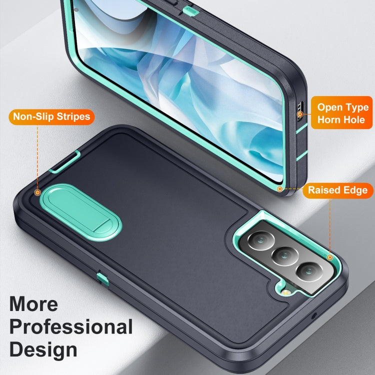 For Samsung Galaxy S23 5G 3 in 1 Rugged Holder Phone Case