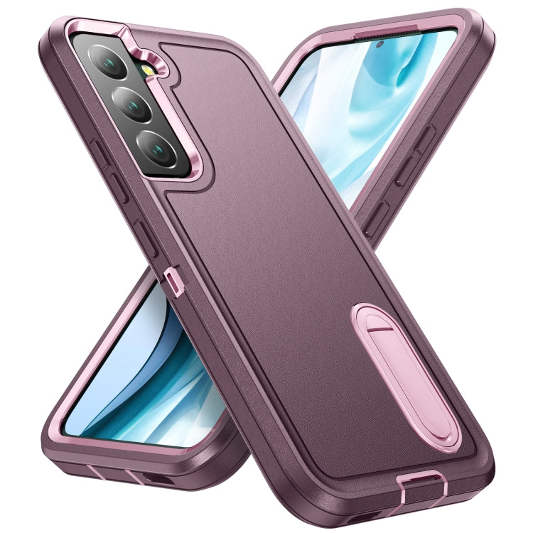 For Samsung Galaxy S23 5G 3 in 1 Rugged Holder Phone Case