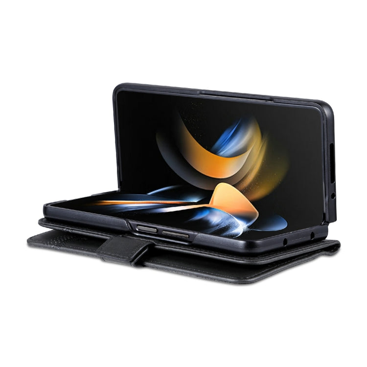 For Samsung Galaxy Z Fold4 AZNS Magnetic Calf Texture Horizontal Flip Leather Phone Case