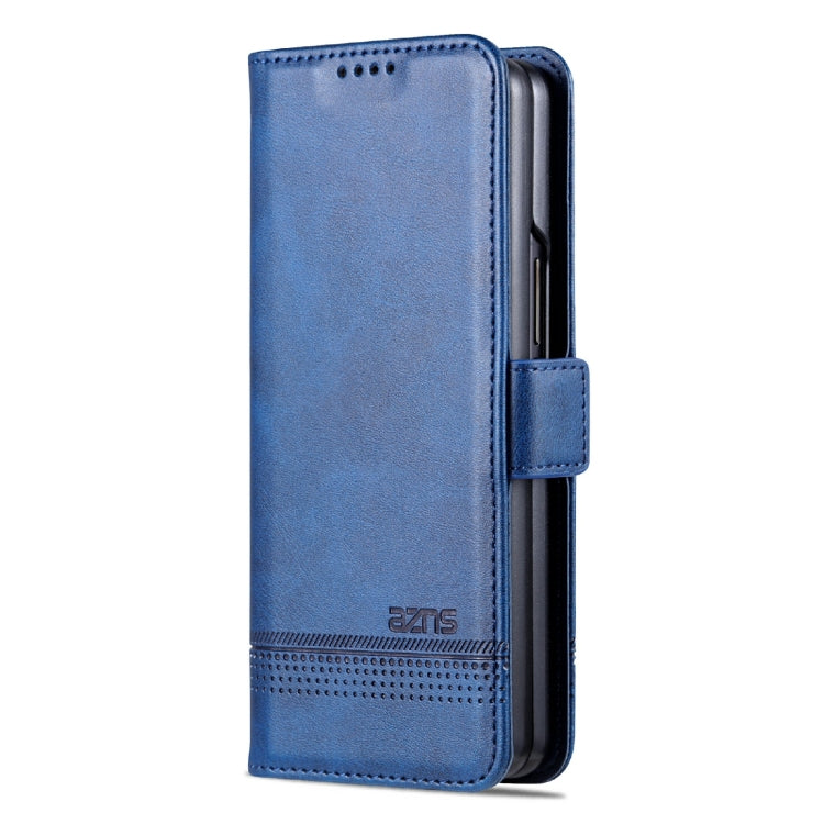For Samsung Galaxy Z Fold4 AZNS Magnetic Calf Texture Horizontal Flip Leather Phone Case