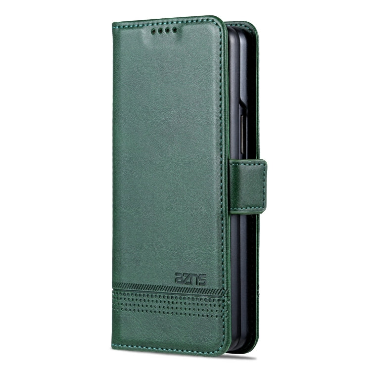 For Samsung Galaxy Z Fold4 AZNS Magnetic Calf Texture Horizontal Flip Leather Phone Case