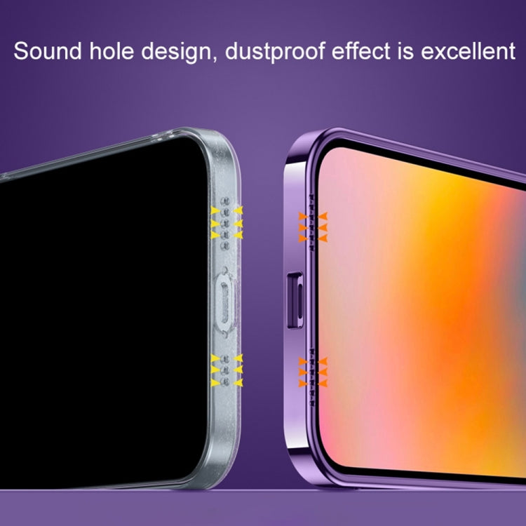 For iPhone 12 Pro Max Electroplating Glass Phone Case with Lens Film