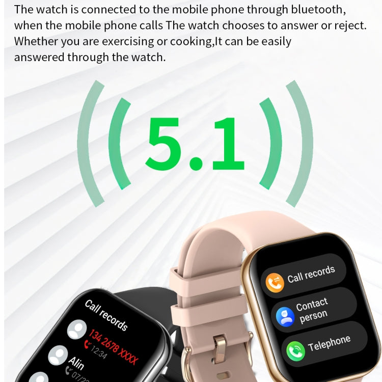 L29 1.85 inch TFT Square Screen Smart Watch Supports Heart Rate Monitoring/Blood Oxygen Monitoring