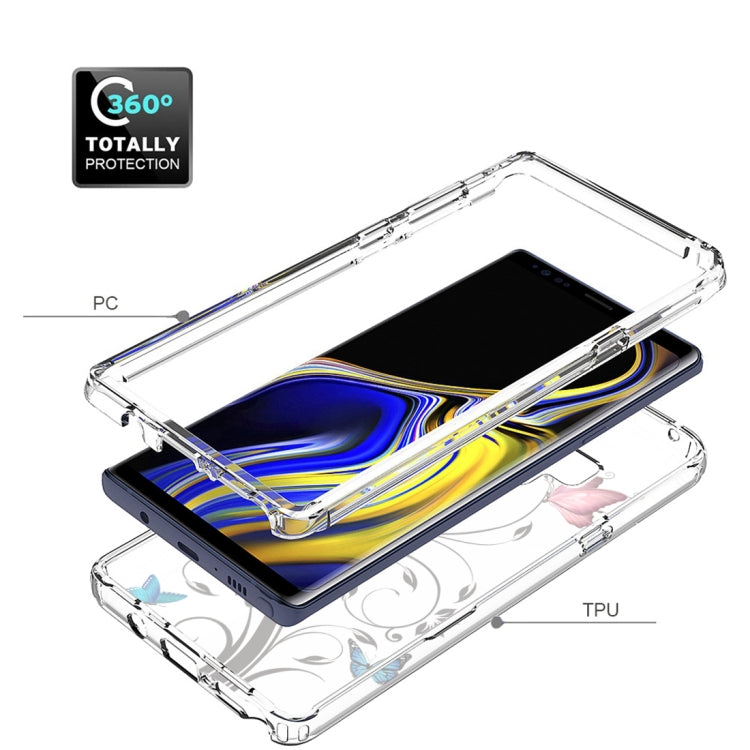 For Samsung Galaxy Note9 Transparent Painted Phone Case