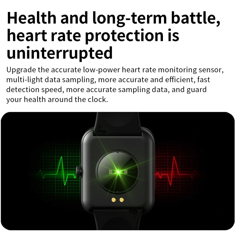 L32 1.85 inch TFT Square Screen Smart Watch Supports Heart Rate Monitoring/Blood Oxygen Monitoring